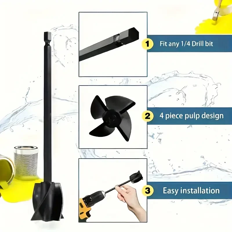 Mezclador de pintura y resina recargable por USB: herramienta para manualidades de metal, de bajo voltaje y con velocidades ajustables.