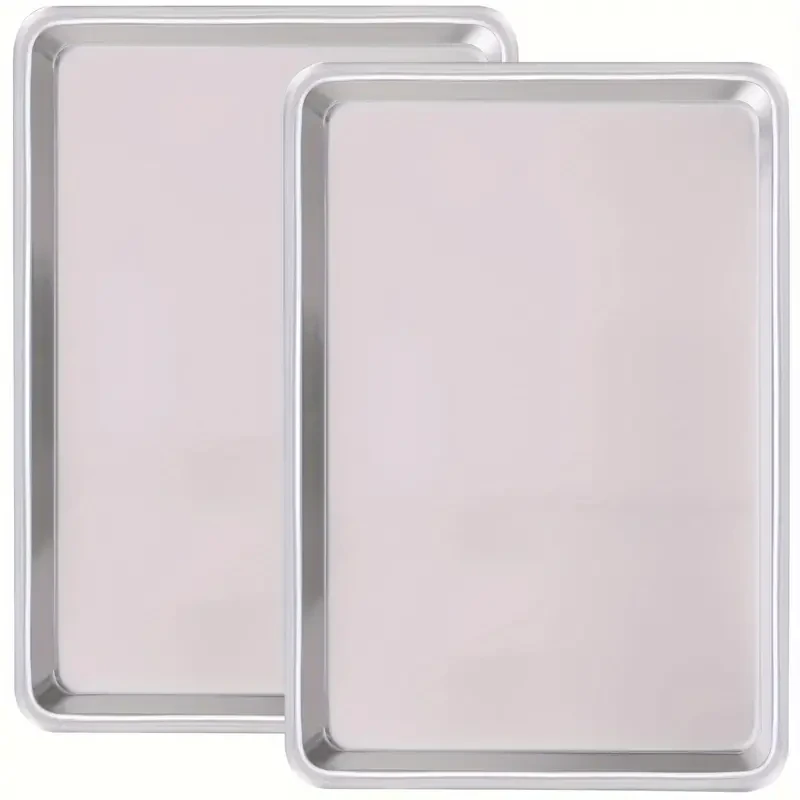 Bandejas para hornear de acero aluminizado de calidad comercial: duraderas, antiadherentes y resistentes al calor para resultados de horneado perfectos.