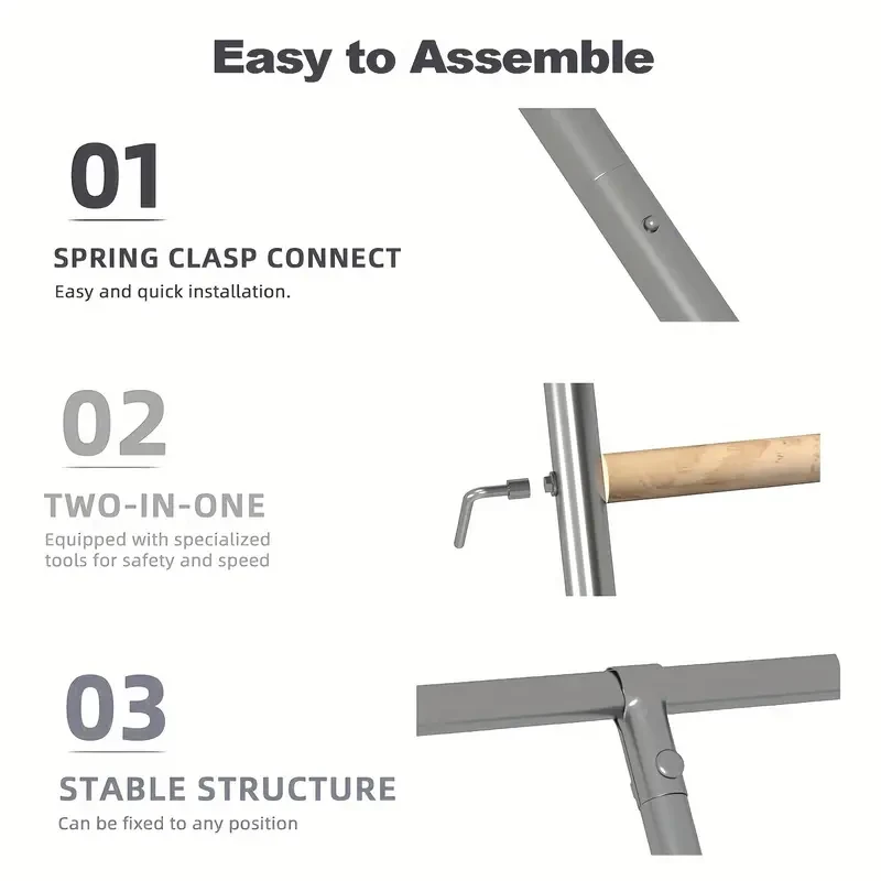Percha metálica para gallinas con barras de madera para gallinas y otros animales pequeños: accesorio duradero para percha y entrenamiento en gallineros.