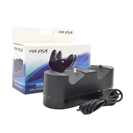 Kit de cargador para PlayStation 4 con base de carga USB dual para mando de PS4