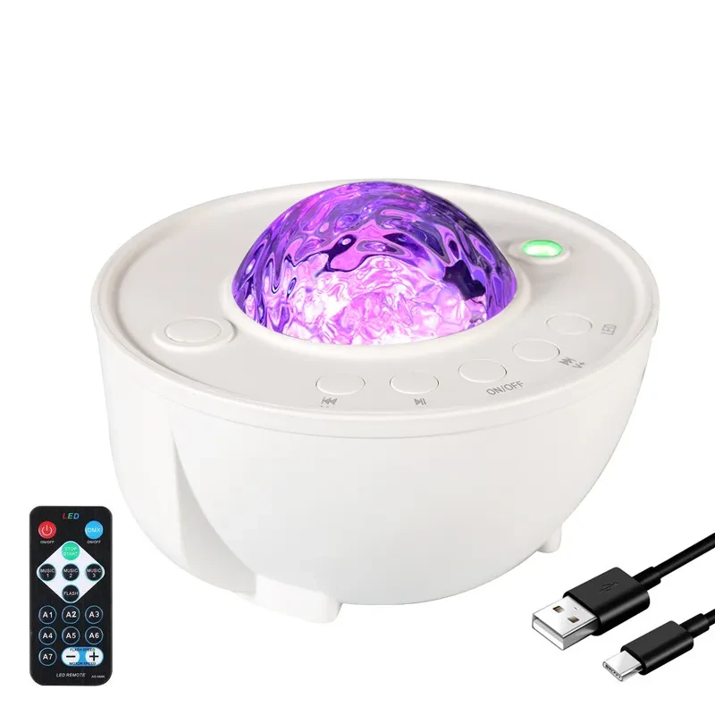 Decoración navideña con cielo estrellado giratorio y Bluetooth