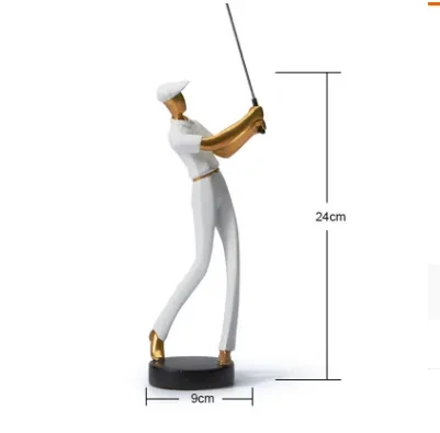 Decoraciones para salas de estar con temática de golf y muebles de TV