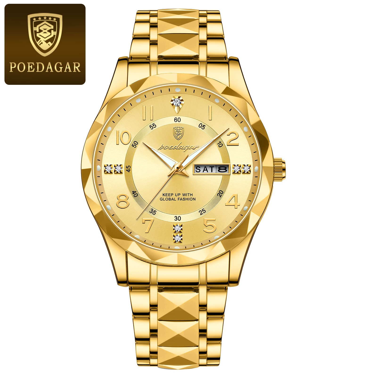 Reloj de cuarzo de lujo para hombre POEDAGAR