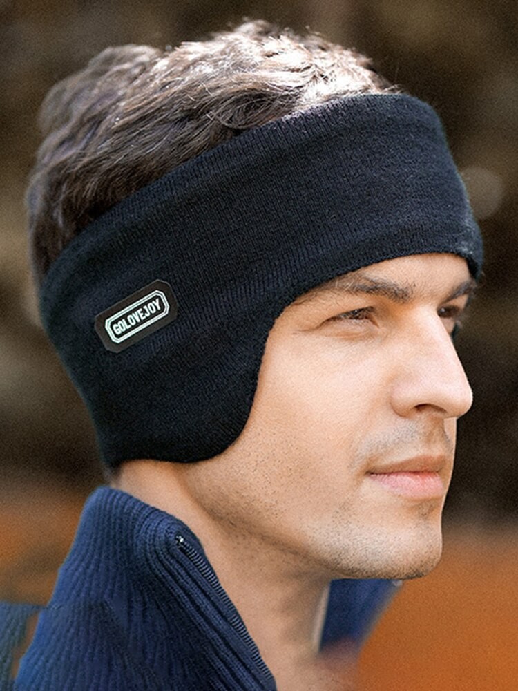 Orejeras acolchadas de invierno para hombre, gruesas, resistentes al viento y al frío.