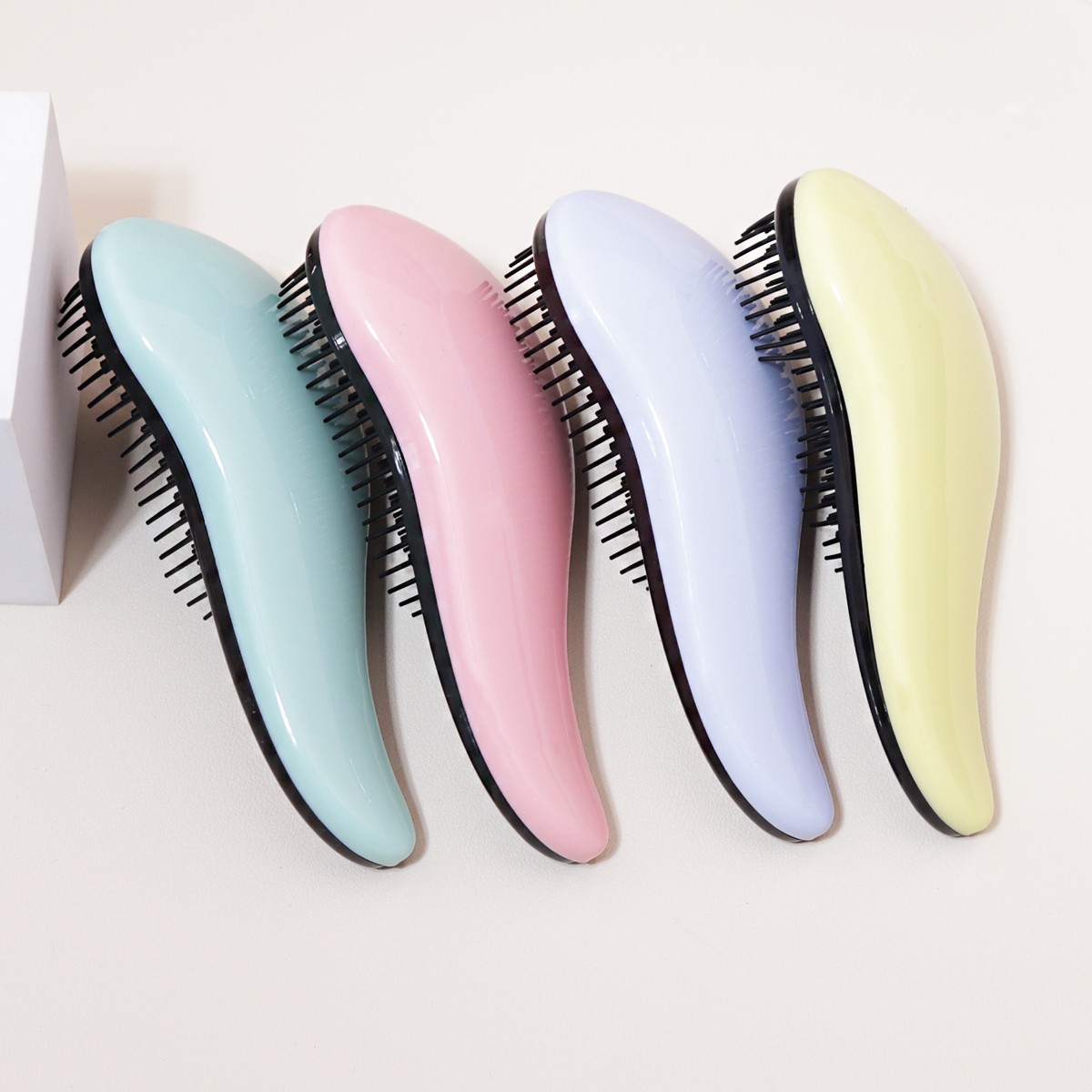 Cepillo de masaje antiestático para cabello rizado