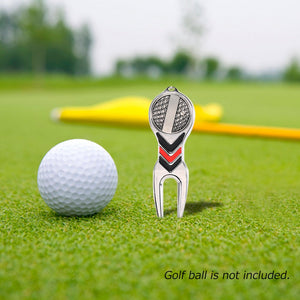 Horquilla verde de golf con marca Golf Mark Accesorios de golf Soporte