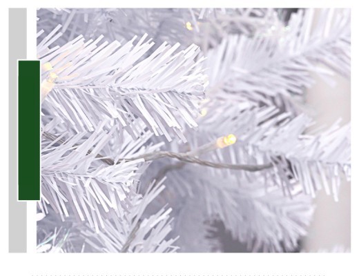 Nuevo árbol de Navidad blanco de lujo Crypto Home de 1,5 y 1,8 m.