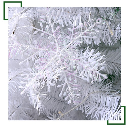 Nuevo árbol de Navidad blanco de lujo Crypto Home de 1,5 y 1,8 m.