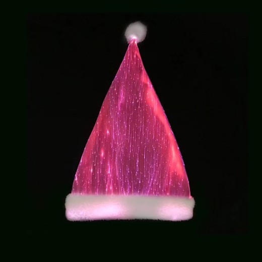 Decoración navideña LED brillante gorro navideño colorido