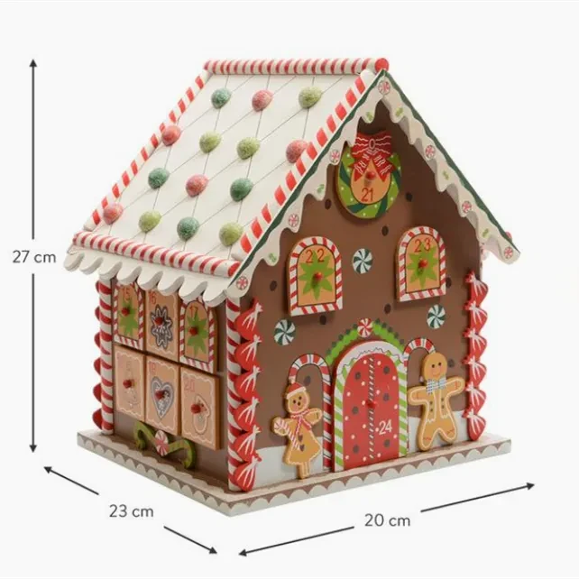 Árbol de Navidad Decoración de madera Casa de jengibre Fiesta