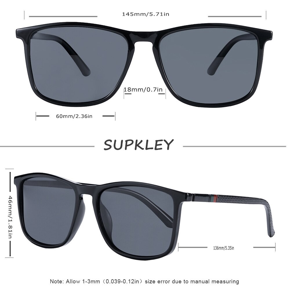 Gafas de sol deportivas polarizadas SUPKLEY para hombre