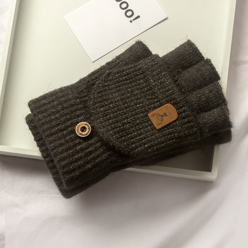 Guantes de punto sin dedos para pantalla táctil