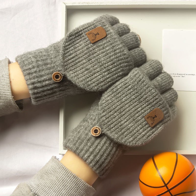 Guantes de punto sin dedos para pantalla táctil