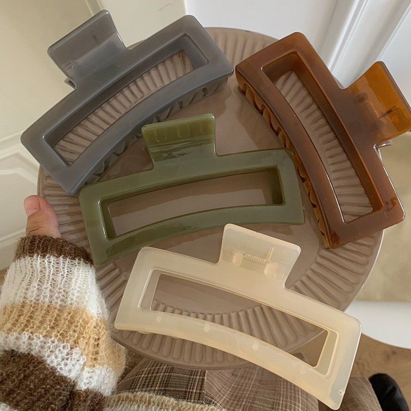 Pinza para el pelo extragrande de 13 cm, accesorio sencillo y versátil para niñas.