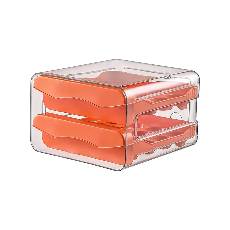 Caja de almacenamiento de huevos de doble capa para cocina