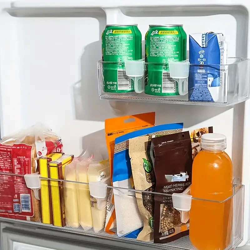 5/10 clips divisores multifuncionales para refrigerador