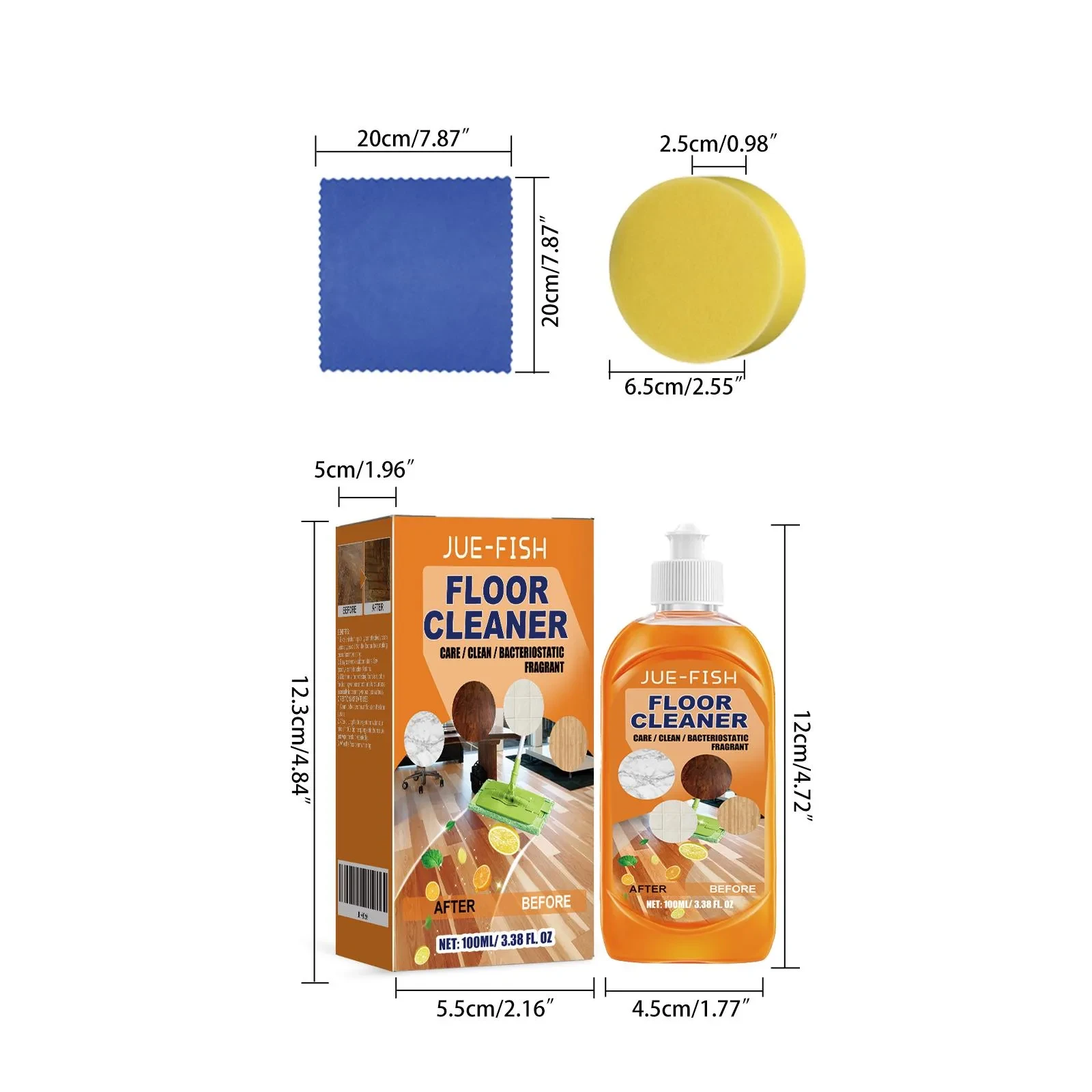 Limpiador para pisos de madera y baldosas de 100 ml
