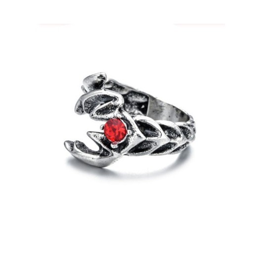 Anillo de escorpión de estilo hip hop retro
