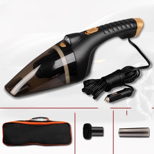 Aspiradora de coche de 12 V, multifuncional, para uso doméstico, con bolsa húmeda y seca, sin tubo largo.