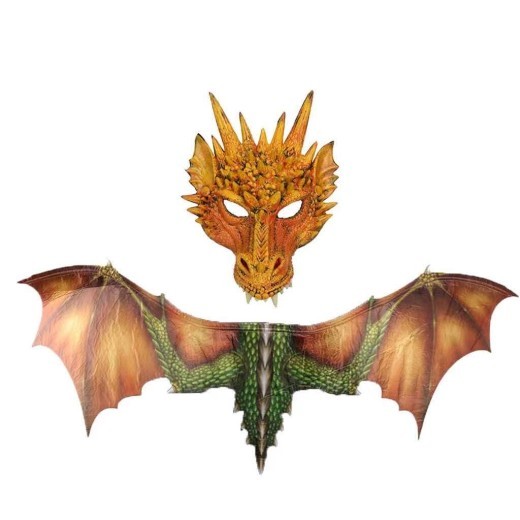 Máscaras de alas de dragón 3D para cosplay, disfraz, alas, decoración