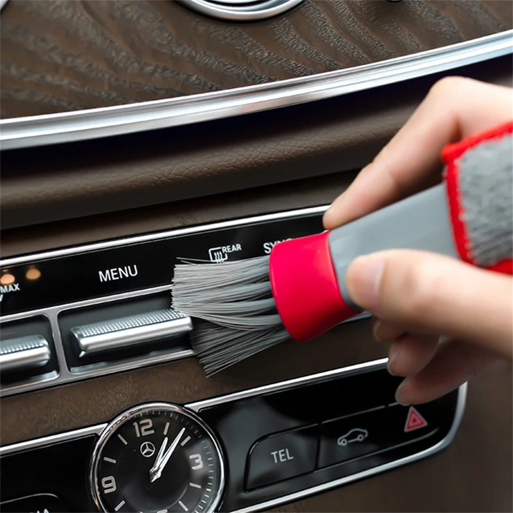 Herramienta de limpieza para ventilación de aire acondicionado de coche, cepillo de vacío multiusos para el interior del coche