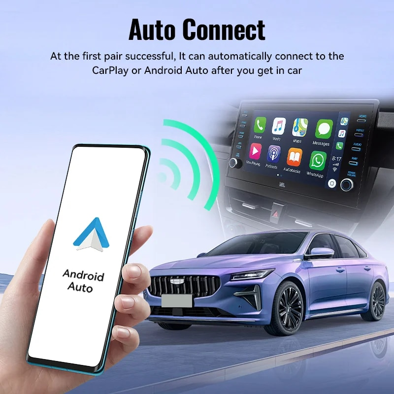Adaptador inalámbrico XUDA CarPlay y Android Auto