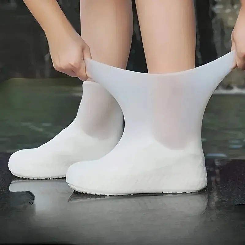 Fundas impermeables de silicona para botas de lluvia