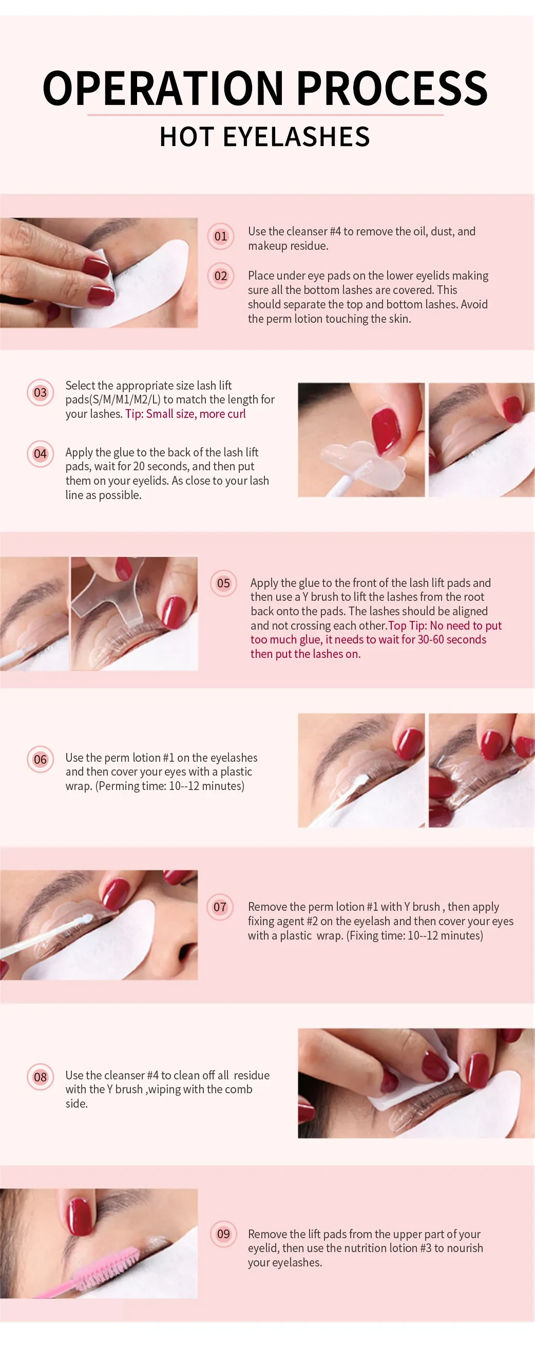 Kit de levantamiento de pestañas ICONSIGN Lifting Permanente de Pestañas