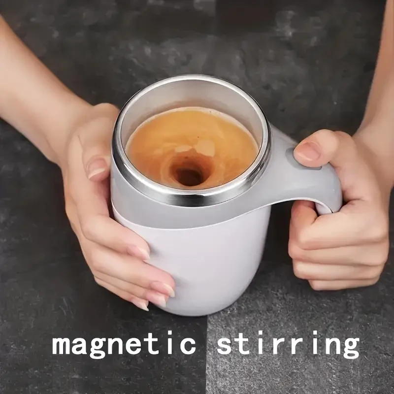 Taza de café giratoria magnética