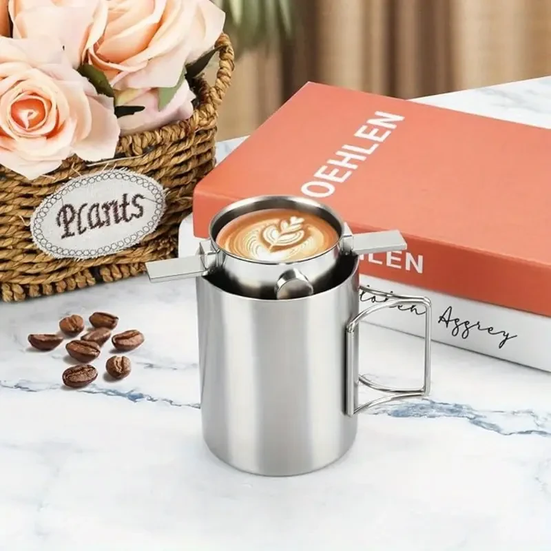 Cafetera portátil de acero inoxidable