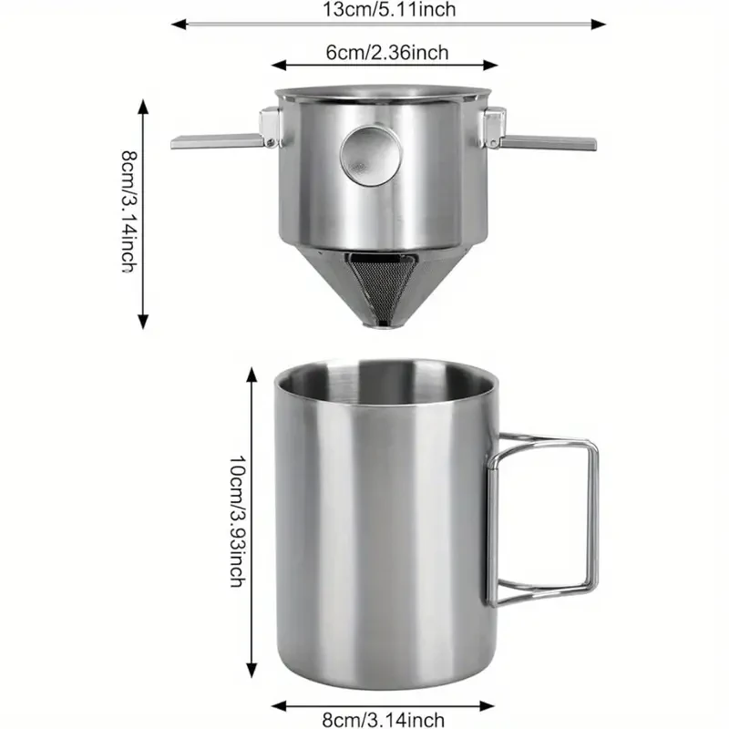 Cafetera portátil de acero inoxidable