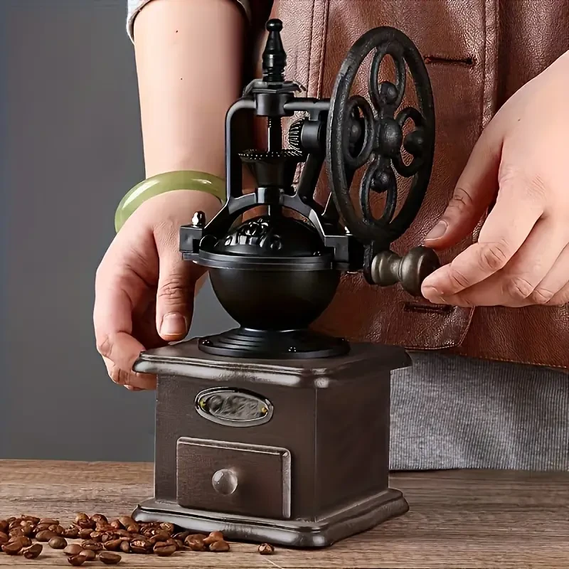 Molinillo de café de madera de estilo vintage