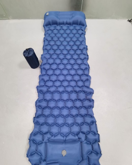 Colchoneta inflable para acampar, colchoneta para exteriores, muebles, cama, cojín ultraligero, almohada para senderismo y trekking.