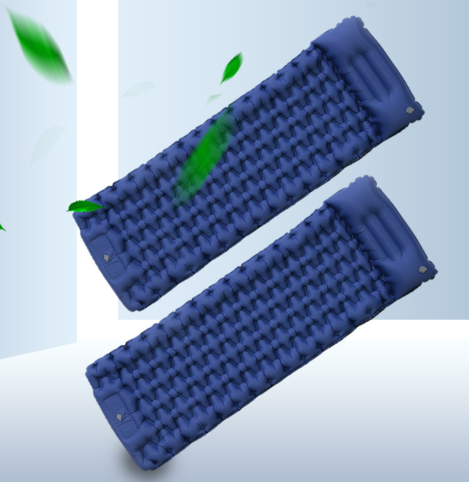 Colchoneta inflable para acampar, colchoneta para exteriores, muebles, cama, cojín ultraligero, almohada para senderismo y trekking.