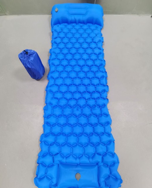Colchoneta inflable para acampar, colchoneta para exteriores, muebles, cama, cojín ultraligero, almohada para senderismo y trekking.