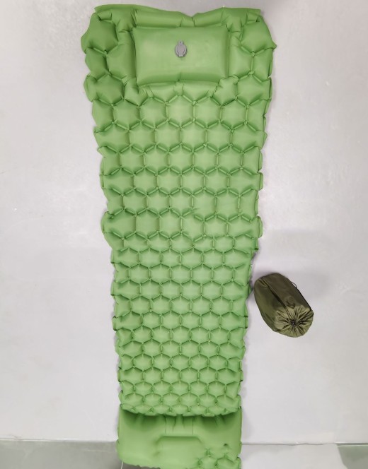 Colchoneta inflable para acampar, colchoneta para exteriores, muebles, cama, cojín ultraligero, almohada para senderismo y trekking.