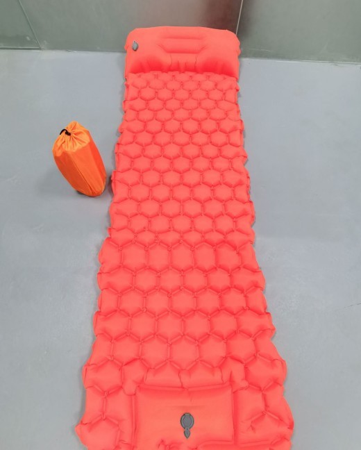 Colchoneta inflable para acampar, colchoneta para exteriores, muebles, cama, cojín ultraligero, almohada para senderismo y trekking.