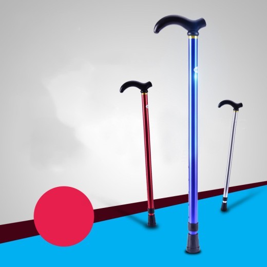 Bastón telescópico para senderismo, con puntas de goma, de grado 6, para personas mayores, con cuerpo de aluminio y equipo de escalada.