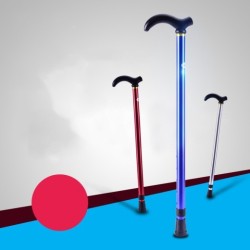 Bastón telescópico para senderismo, con puntas de goma, de grado 6, para personas mayores, con cuerpo de aluminio y equipo de escalada.
