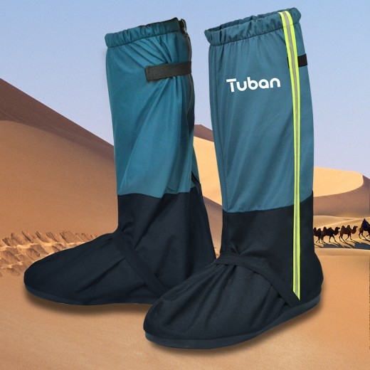 Funda para zapatos a prueba de arena, para viajes al aire libre, desierto, montañismo, equipo de senderismo, para hombres y mujeres, cálida, de tubo alto, impermeable, para piernas, funda para pies de esquí
