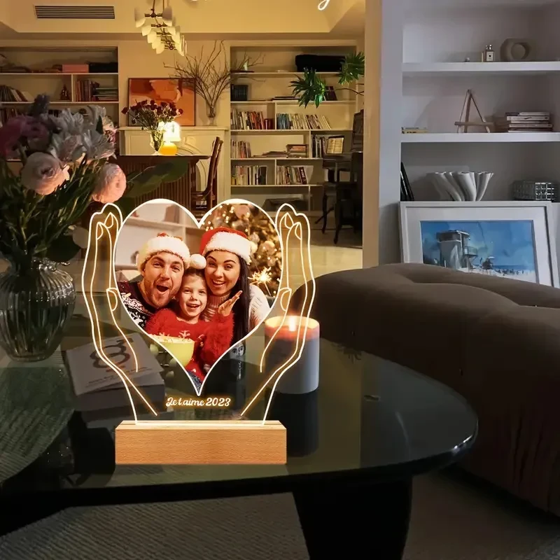 Luces fotográficas acrílicas para la familia