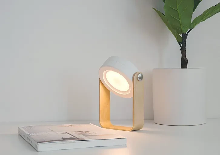 Luz nocturna LED de lectura regulable y táctil plegable