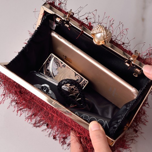 Bolsos con borlas para mujer, bolsos de fiesta de noche, bolsos cuadrados de diseñador de lujo a la moda, bolsos cruzados de hombro para mujer