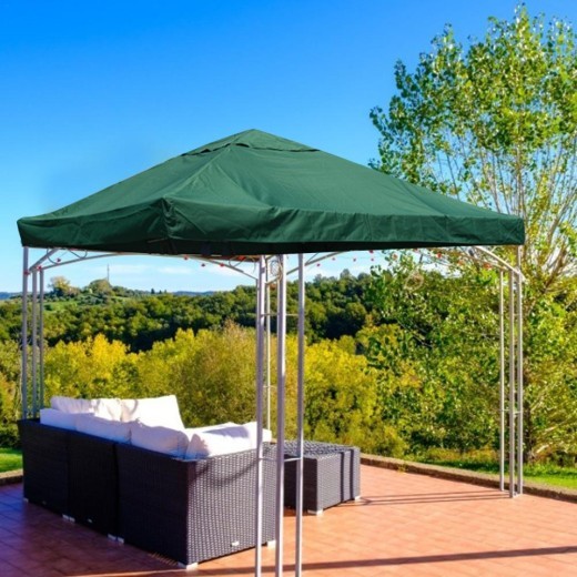 Toldo de lona de hierro para exteriores, multicolor, 300D, con revestimiento impermeable y cifrado.