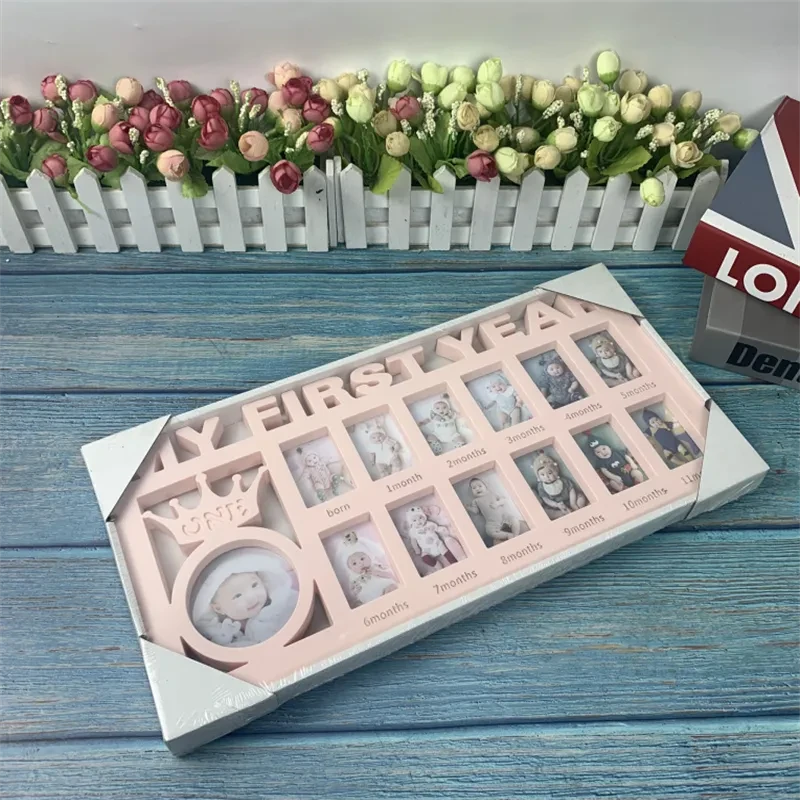 Marco de fotos para el registro del crecimiento del bebé