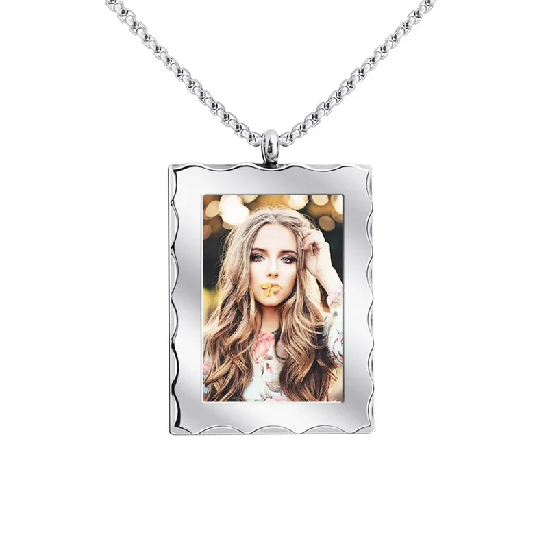 Regalo personalizado Collar con marco de fotos personalizado