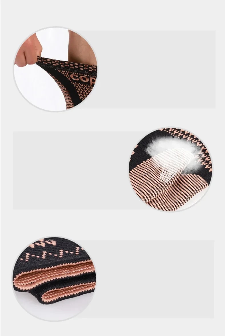 Tobillera deportiva de fibra de cobre