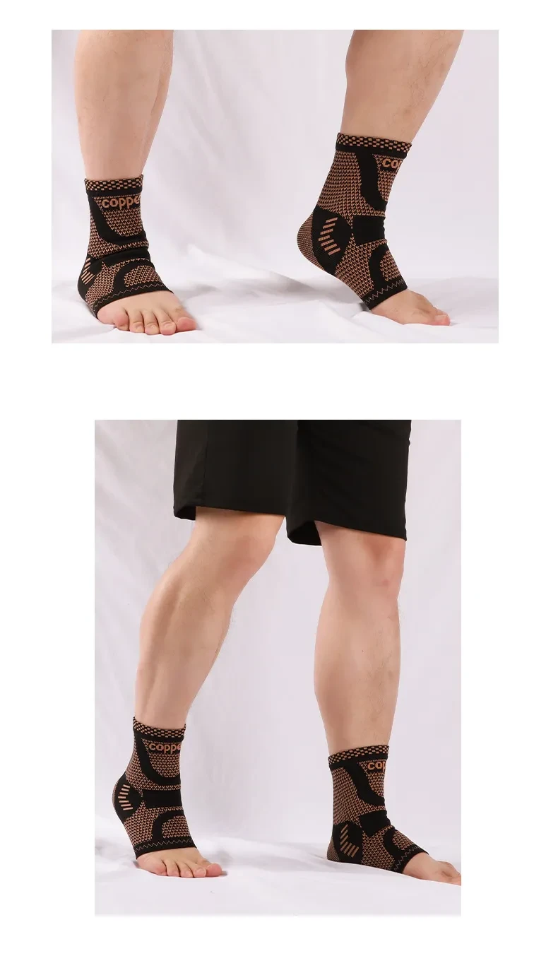 Tobillera deportiva de fibra de cobre