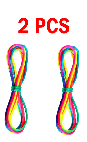 Dedo de cuerda de cuna de color arcoíris