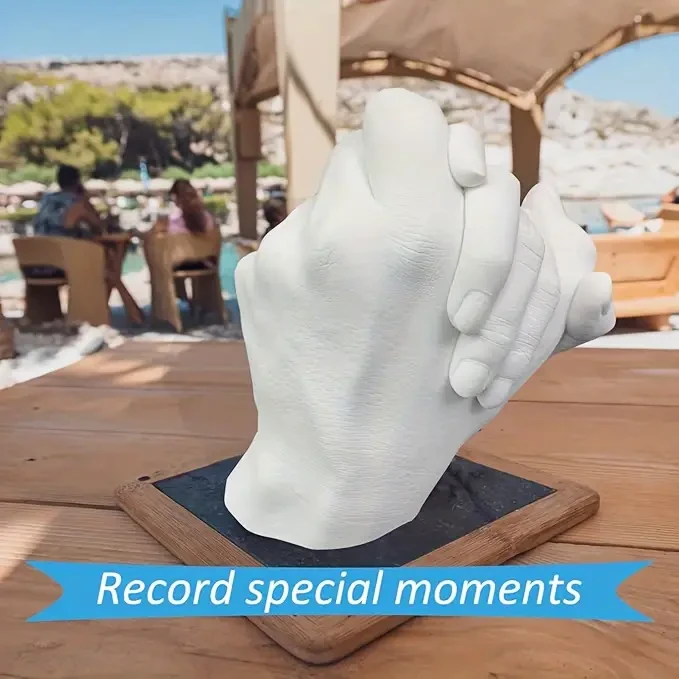 Kit de fundición a mano para parejas: preserva cada detalle con este completo juego de moldeo de esculturas DIY y polvo de fundición para aniversario.